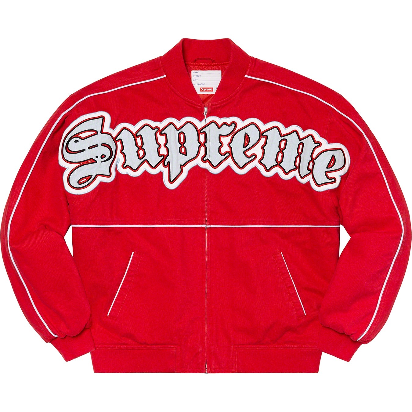 Twill Old English Varsity Jacket view 16